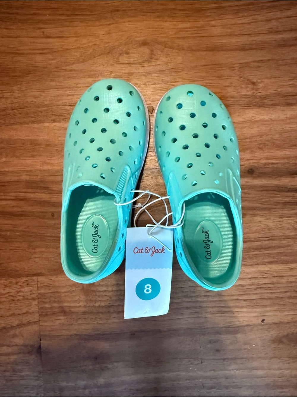 Cat & Jack Mint Green Slip-On Water Clogs for Kids
